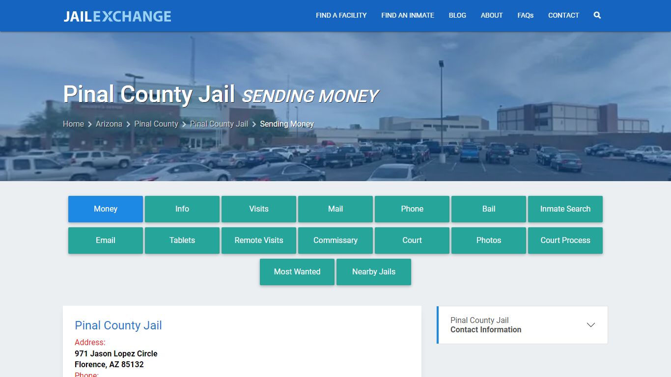 Send Money to Inmate - Pinal County Jail, AZ - Jail Exchange
